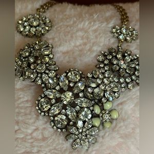 Vintage j crew chunky crystal necklace